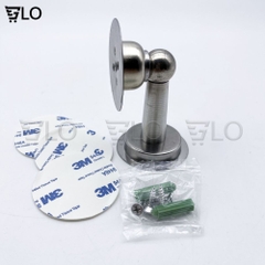 Hút Chặn Giữ Cửa Nam Châm Chống Va Đập, Hít Cửa Inox 304, Không Cần Khoan Kèm Keo 3m Dán Sàn Và Vít, Lực Hít Mạnh