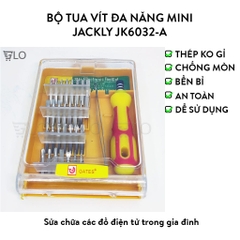 Bộ Tua Vít Đa Năng Mini Jackly JK6032-A Cao Cấp, Giải Pháp Lý Tưởng Cho Sửa Chữa Chính Xác Và Tiện Lợi