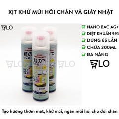 Bình Xịt Khử Mùi Hôi Chân Và Làm Sạch Mùi Giày Ximo Cao Cấp 300ml, Loại Bỏ Vi Khuẩn, Ngăn Mồ Hôi Công Nghệ Bạc AG+