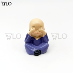 Bộ Tượng 4 Chú Tiểu Bốn Không, Mang Lại Bình Yên, May Mắn, Để Bàn Làm Việc, Xe Hơi, Để Trang Trí