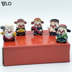 Bộ Tượng 5 Ông Thần Tài May Mắn Phong Thủy