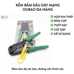Kềm Bấm Đầu Dây Mạng OUBAO Đa Năng Rẻ