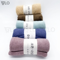 Khăn Tắm Hàn Quốc Mềm Mịn, Kích Thước 140x70cm, Mềm Mại – Thấm Hút Siêu Tốt – Chăm Sóc Làn Da Nhẹ Nhàng