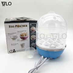 Máy Luộc Trứng Hấp Thức Ăn Đa Năng 2 Tầng, Nồi Hấp Bánh Bao, Rau Củ, Hải Sản
