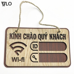 Bảng Gỗ Decor Wifi Password Treo Tường, Trang Trí Homestay, Tạo Điểm Nhấn Độc Đáo Cho Không Gian Của Bạn