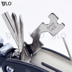Dụng Cụ Jeep 13 Món Đa Năng Gồm Cờ Lê, Lục Giác, Tua Vít, Sửa Chữa Vá Lốp Xe Đạp