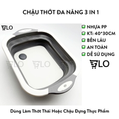 Chậu Thớt Đa Năng 3 In 1 Tiện Dụng
