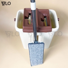 Bộ Cây Lau Nhà 2 Ngăn Kèm Thùng Tự Vắt Tiện Dụng
