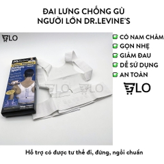 Đai Lưng Chống Gù Người Lớn Dr.Levine's, Định Hình Cột Sống Hàng Chất Lượng Power Magnetic Posture Suppor
