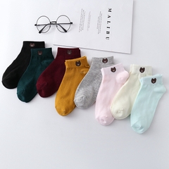 Combo 10 Đôi Tất Vớ Chân Hình Gấu Brown Nhiều Màu