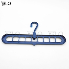 Móc Treo Quần Áo Đa Năng 9 Lỗ - Nhựa Cao Cấp, Tiết Kiệm Diện Tích, Kích Thước 33.5x7.5cm