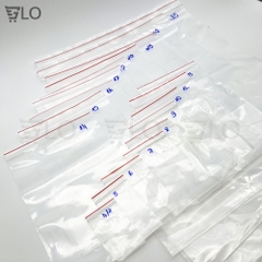 1 Kg Túi Nilon Khoá Zipper Miết Mép, Vuốt Miệng Ziplock Trong Suốt Chuyên Đóng Gói, Đựng Phụ Kiện, Quần Áo