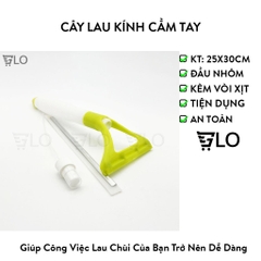 Cây Lau Kính Cầm Tay – Nhẹ Nhàng, Sạch Bóng – Giúp Việc Nhà Trở Nên Dễ Dàng Hơn
