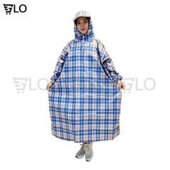 Áo Mưa Bít Sườn Không Xẻ Tà Vải Dù Tiện Lợi