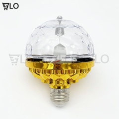 Bóng Đèn Led 7 Màu Vũ Trường Xoay Cảm Ứng Đuôi E27, Mang Không Gian Sống Động Ngay Tại Nhà Bạn