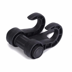 Móc Treo Đôi 2 Chỗ Treo Đồ Sau Ghế Ô Tô - Xoay 180 Độ, Nhựa Cao Cấp, Chịu Tải Lớn