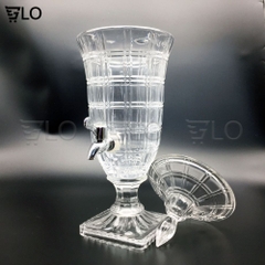 [Hỏa Tốc HCM] Bình Thủy Tinh 3 Lít Có Vòi Rót Đựng Rượu, Tháp Bia, Nước Ngọt, Hoa Quả