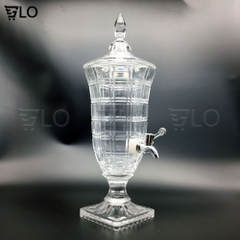 [Hỏa Tốc HCM] Bình Thủy Tinh 3 Lít Có Vòi Rót Đựng Rượu, Tháp Bia, Nước Ngọt, Hoa Quả