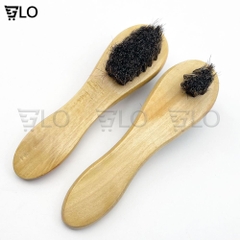 Bàn Chải Đánh Giày Lông Ngựa Chi Tiết Nhỏ Kèm Khăn Lau Giày Chuyên Dụng