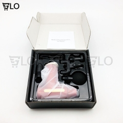 Súng Massage Fascial Gun Đấm Lưng Cầm Tay Đa Năng, Giãn Cơ Booster, Mát Xa Cổ Vai Gáy Với 4 Đầu Và 6 Chế Độ