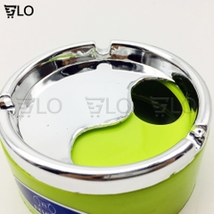Gạt Tàn Thuốc Lá Nhựa Nắp Xoáy, Gạc Tàn Mạ Bạc Đẹp Như Inox