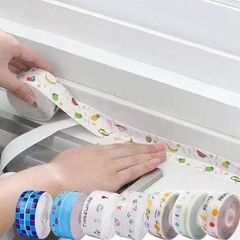 Cuộn Băng Keo Dán Viền Toilet, Bồn Rửa Bát, Bếp Ga Hoa Văn Chống Thấm Nước Kích Thước 320x3,8cm