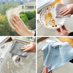 Khăn Lau Vảy Cá Siêu Sạch - Không Rụng Lông, Siêu Thấm Hút, Kích Thước 25x25cm