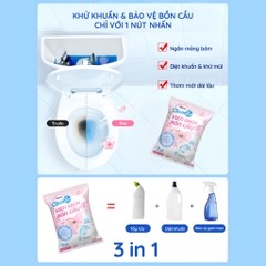 Viên Thả Bồn Cầu CleanZ Sạch Khuẩn Thơm Mát Tẩy Sạch Mảng Bám Khử Mùi Diệt Vi Khuẩn Toilet Thế Hệ Mới Hương Đào 50g/Gói