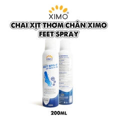 Xịt Thơm Chân Ximo 200ml Giúp Khử Mùi Hôi Chân Và Khử Mùi Giày Ngăn Tiết Mồ Hôi Và Vi Khuẩn Gây Mùi