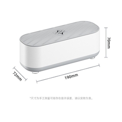 Máy Làm Sạch, Rửa Mắt Kính Loại Pin Sạc, Trang Sức, Đồng Hồ Bằng Sóng Siêu Âm Tần Số 45000Hz, Ánh Sáng UV Diệt Vi Khuẩn
