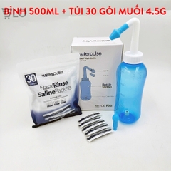 Bình Rửa Mũi WaterPulse Nút Nhấn Giúp Làm Sạch Khoang Mũi, Loại Bỏ Bụi Bẩn, Phấn Hoa, Chống Viêm, Ngăn Ngừa Viêm Xoang