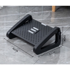 Ghế Gác Chân, Ghế Kê Chân Ergonomic Footrest Công Thái Học, Điều Chỉnh Độ Cao, Cải Thiện Tư Thế Ngồi, Có Bàn Massage