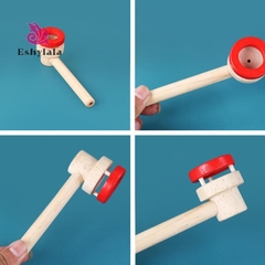 Đồ Chơi Thổi Bóng Xốp Bằng Gỗ, Rèn Luyện Hơi Thở, Luyện Cơ Miệng, Luyện Sức Chứa Phổi, Giữ Thăng Bằng Bóng Xốp