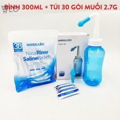 Bình Rửa Mũi WaterPulse Nút Nhấn Giúp Làm Sạch Khoang Mũi, Loại Bỏ Bụi Bẩn, Phấn Hoa, Chống Viêm, Ngăn Ngừa Viêm Xoang