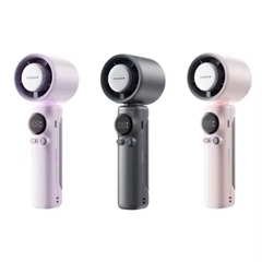 Quạt Cầm Tay Mini Phản Lực Tốc Độ Cao 100 Gear Tốc Độ Gió, Điều Chỉnh Tốc Độ, Pin 4000mah