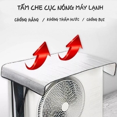 Tấm Che 94.5 x 47 x 0.4cm Giảm Nhiệt Cho Cục Nóng Máy Lạnh Giúp Chống Bụi Chống Nước Chống Nắng Hiệu Quả