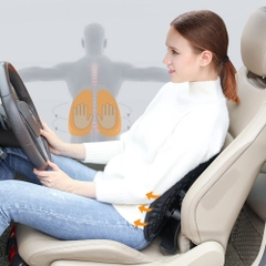 Đệm Tựa Lưng Văn Phòng Có Túi Khí Công Thái Học, Tựa Lưng Ghế Văn Phòng Ergonomic Dùng Được Cả Trên Ô Tô