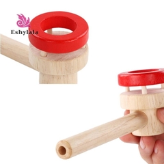 Đồ Chơi Thổi Bóng Xốp Bằng Gỗ, Rèn Luyện Hơi Thở, Luyện Cơ Miệng, Luyện Sức Chứa Phổi, Giữ Thăng Bằng Bóng Xốp