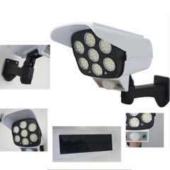 Đèn CL-877B 180W Cảm Biến Chuyển Động Năng Lượng Mặt Trời Hình Camera 77 LED, Bảo Vệ Ngôi Nhà Bạn