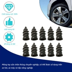 Hộp 10 Vít Vá Lốp Xe Không Săm Cho Ô Tô, Xe Máy, Xe Tải Không Cần Tháo Lốp