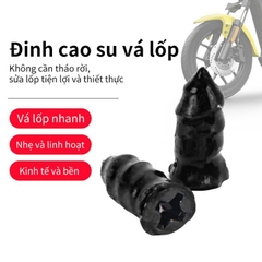 Hộp 10 Vít Vá Lốp Xe Không Săm Cho Ô Tô, Xe Máy, Xe Tải Không Cần Tháo Lốp