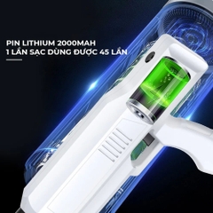 Súng Thông Tắc Bồn Cầu Pin Tự Động Bơm, Dụng Cụ Thông Cống, Bồn Rửa Mặt, Bồn Rửa Chén Áp Suất Nén Tới 8kg Tiện Lợi