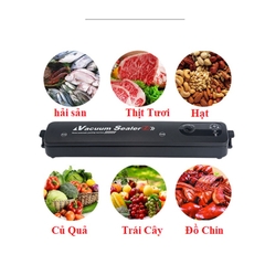Máy Hút Chân Không Thực Phẩm Kèm Hàn Miệng Túi Mini Vacuum Sealer(Kèm 10 Túi)