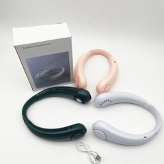 Quạt Đeo Cổ Mini, Quạt Treo Cổ Không Cánh Chính Hãng, Hiện Đại, Biên Độ Thổi 360 Độ