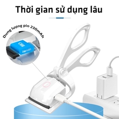 Dụng Cụ Uốn Lông Mi Bằng Nhiệt Sạc USB Với 2 Mức Nhiệt