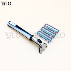 Dao Cạo Râu 2 Lưỡi Thế Hệ Mới Kèm 36 Đầu Thay Tiện Lợi(Tặng Kèm Tuýp Kem Cạo Râu)