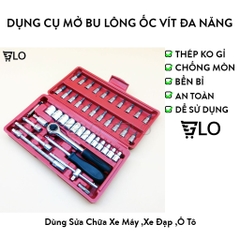 Bộ Dụng Cụ Mở Bu Lông Ốc Vít Đa Năng Sửa Chữa 46 Chi Tiết (Hàng Nhập Khẩu Giá Tốt)