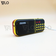 Loa Craven CR-25A, Kèm 1 Pin Sạc, Nghe Thẻ Nhớ, USB, FM Radio