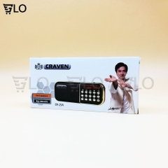 Loa Craven CR-25A, Kèm 1 Pin Sạc, Nghe Thẻ Nhớ, USB, FM Radio
