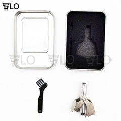 Máy Tỉa Lông Mũi Inox Không Gỉ Đầu Tròn Không Dùng Pin Có Thể Rửa Sạch